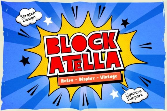 Block Atella: A Playful Display Typeface for Editorial Projects