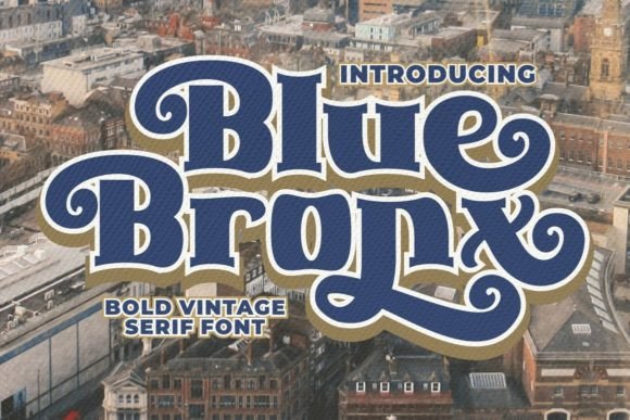 Blue Bronx: A Bold Display Typeface for Modern Editorial Design