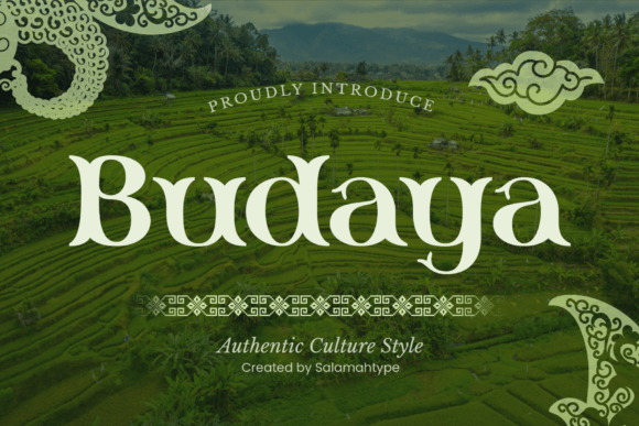 Budaya: A Classic Display Font for Authentic Brand Identity