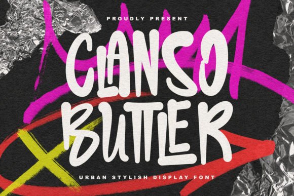 Clanso Buttler: The Urban Display Typeface for Bold Campaigns