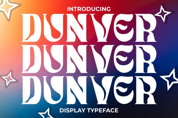 Dunver Display Typeface: A Retro Font for Bold Brand Identity