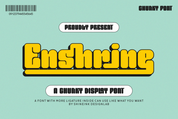 Enshrine: A Groovy Display Font for Modern Editorial Design