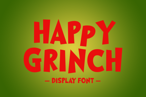 Happy Grinch: The Playful Display Font for Modern Web Design