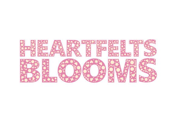 Heartfelt Blooms: A Whimsical Display Typeface for Handmade Creators