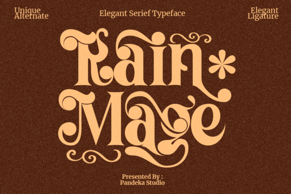 Rain Mage: The Vintage Serif Font for Handmade Crafts