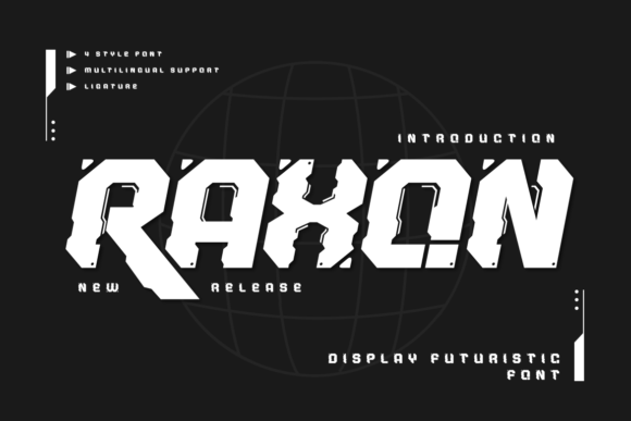 Raxon: The Futuristic Mecha Display Typeface for Bold Craft Projects