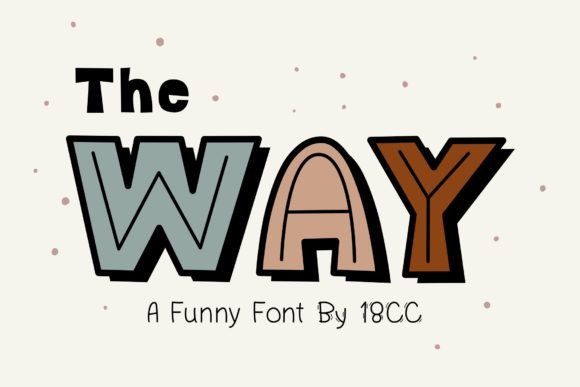 The Way: A Display Font for Editorial Design and Branding