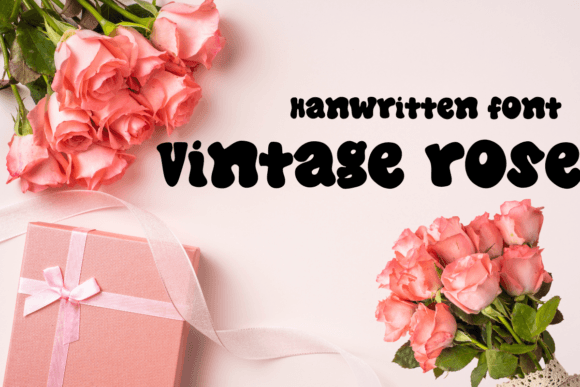 Vintage Rose: A Handwritten Display Font for Authentic Branding