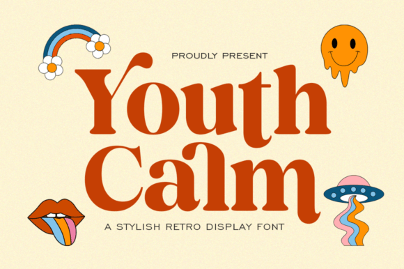 Youth Calm: A Retro Serif Font for Relaxed Editorial Design