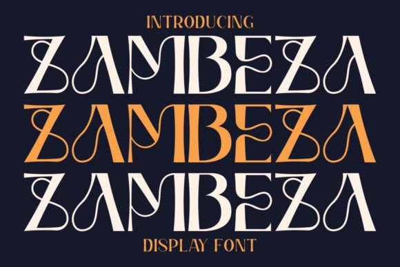Zambeza: A Modern Display Typeface for Editorial Design